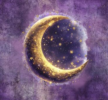Midnight Garden - Mond 70cm - BIO French Terry
